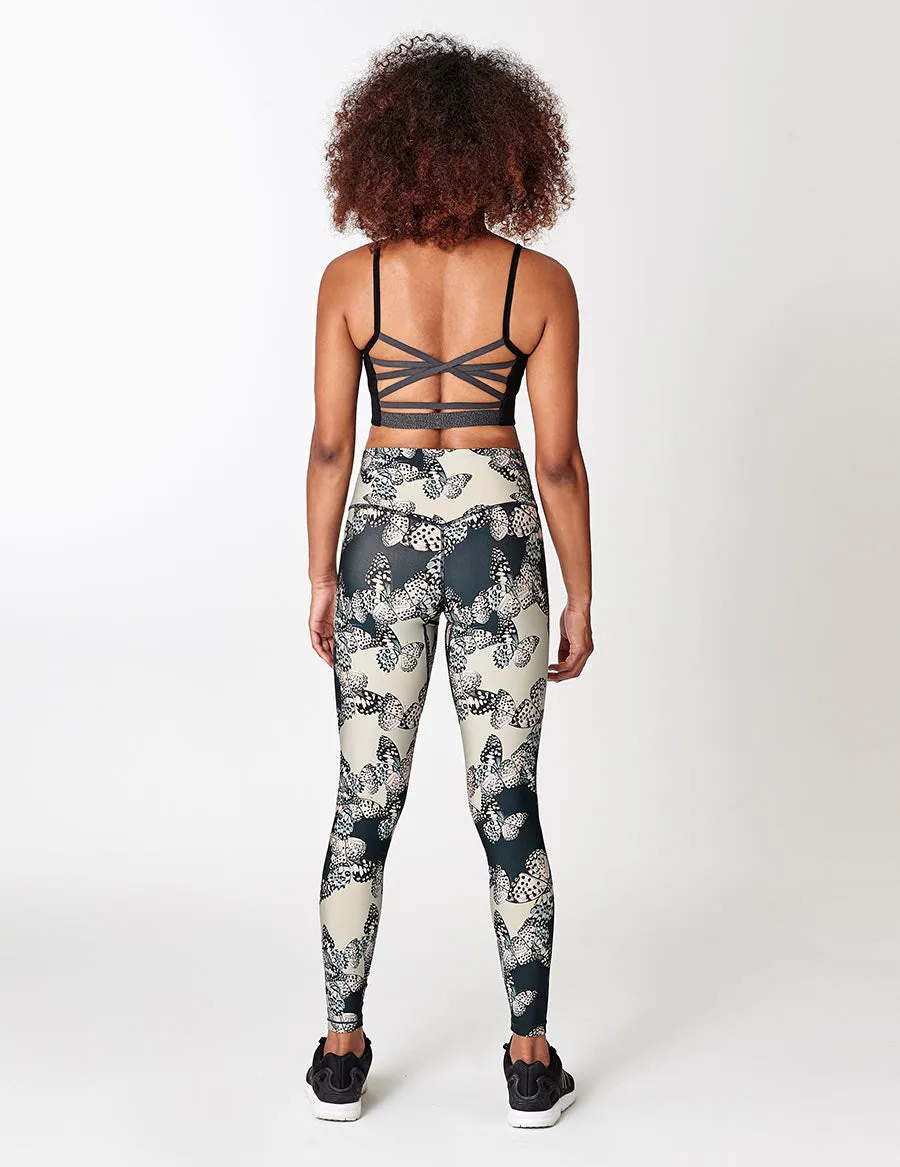 easyoga LESPIRO Glossy Slim Tights - F89 Butterfly Dream