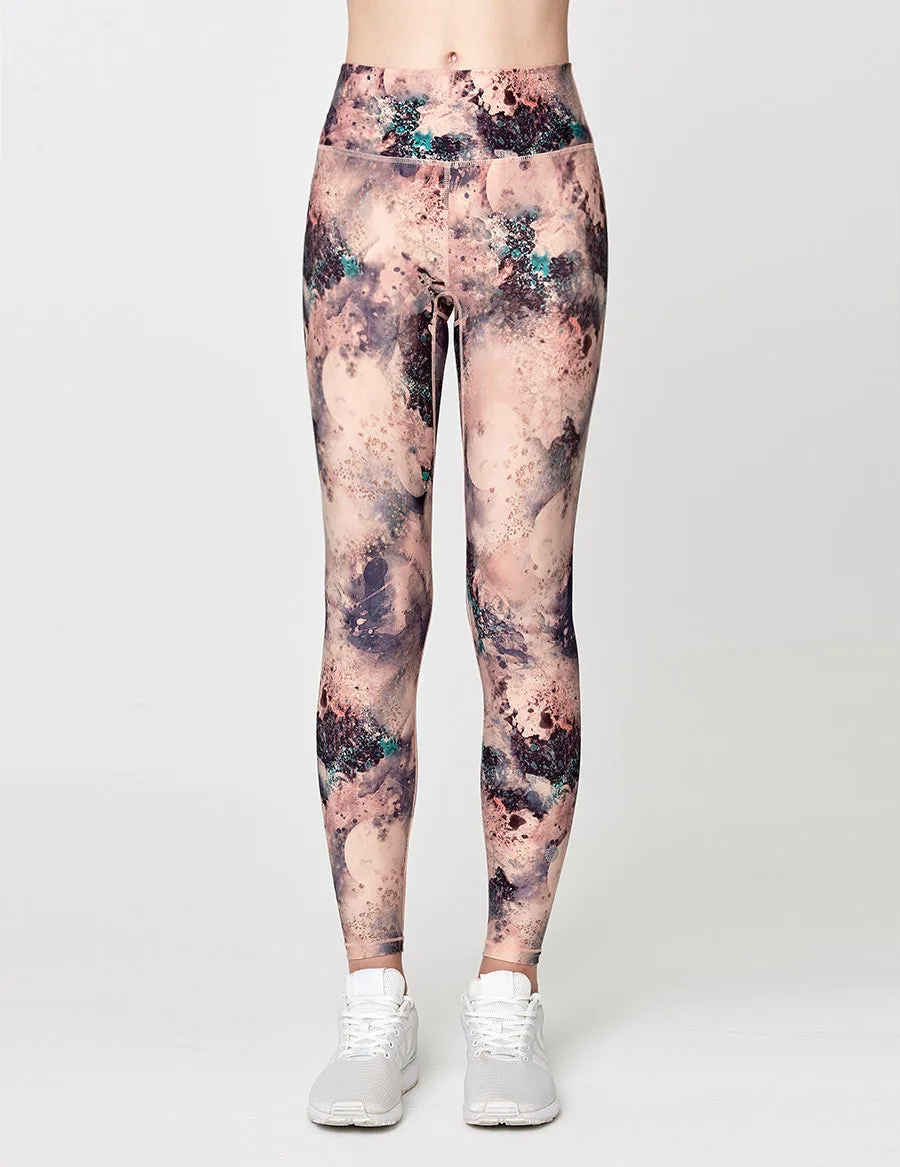 easyoga LESPIRO Glossy Slim Tights - FB6 Moonlight Garden