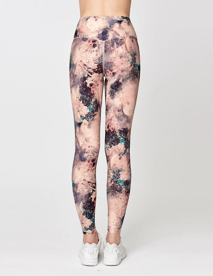 easyoga LESPIRO Glossy Slim Tights - FB6 Moonlight Garden