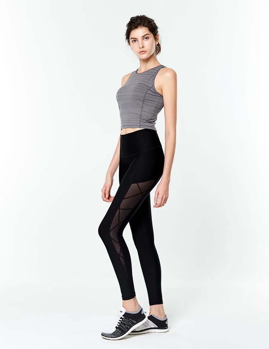 easyoga LESPIRO Jazz Gym Tights - L1 Black