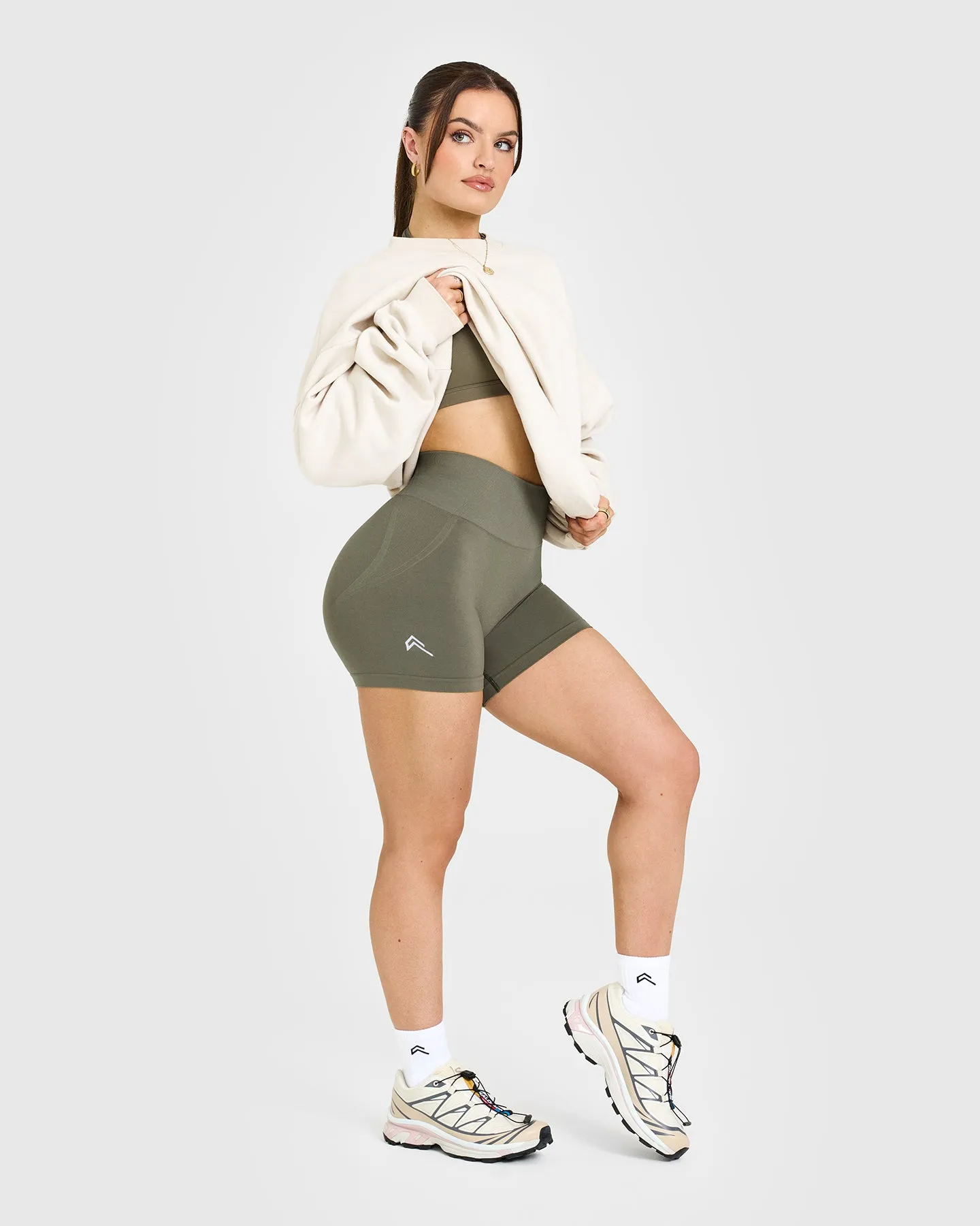 Effortless Seamless Shorts | Alpine Green