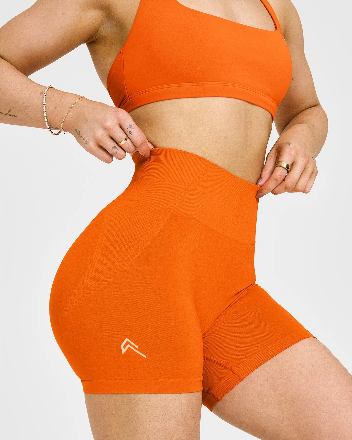 Effortless Seamless Shorts | Flame Orange