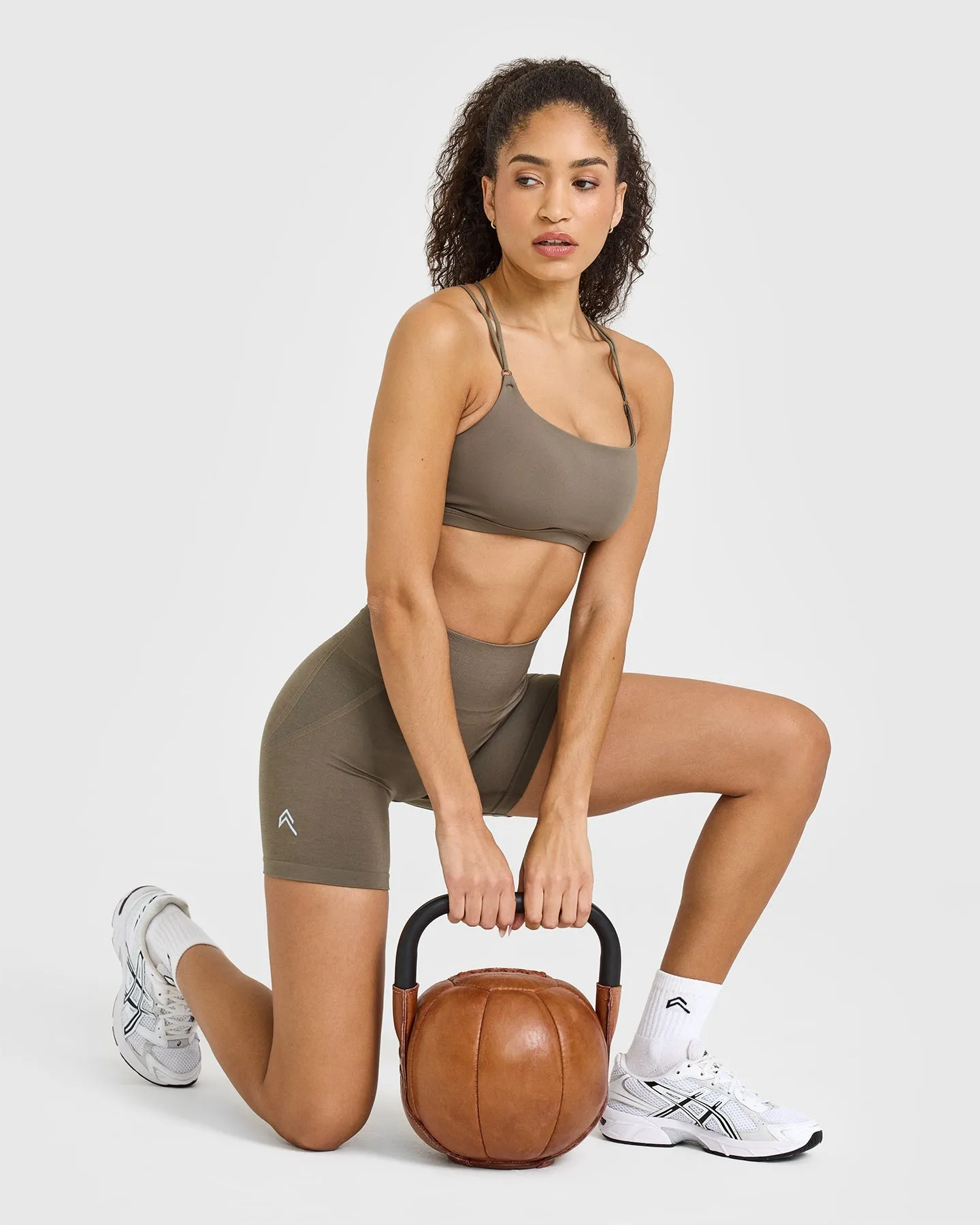 Effortless Seamless Shorts | Moss Brown