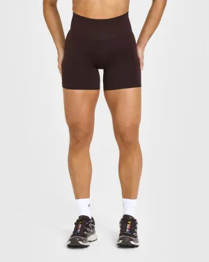 Effortless Seamless Shorts | Plum Brown