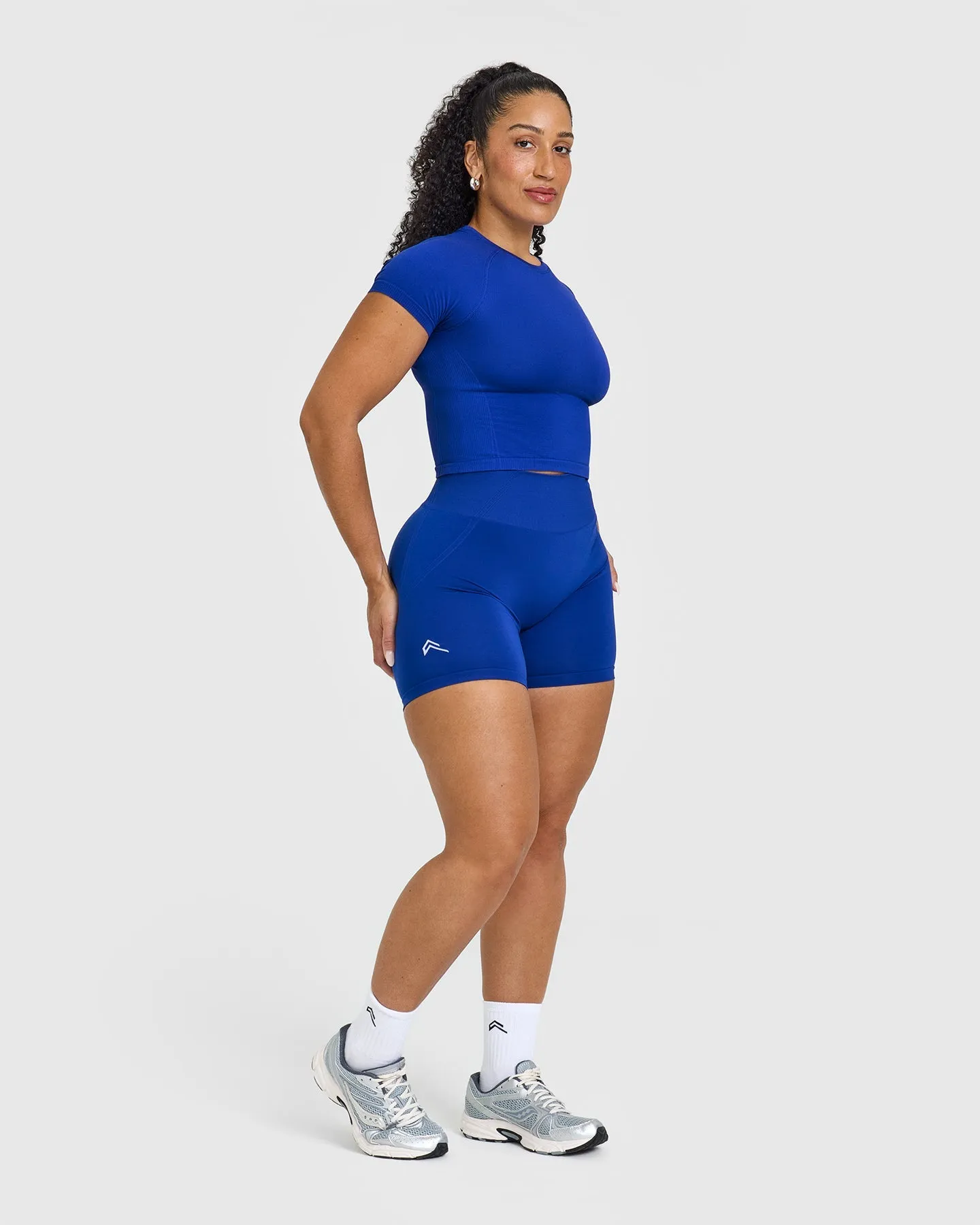 Effortless Seamless Shorts | Strong Blue