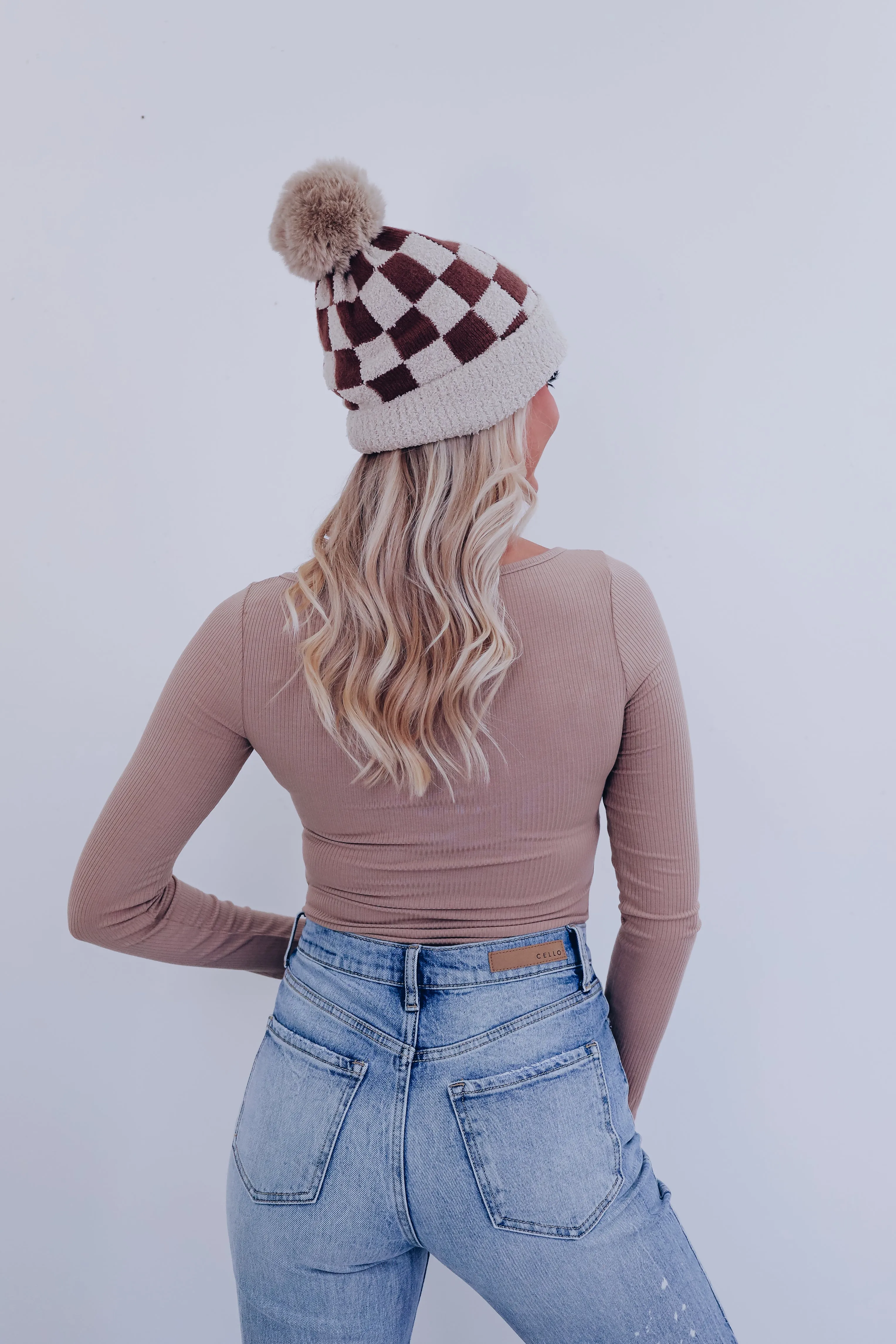 Eli Essential Ribbed Bodysuit - Taupe