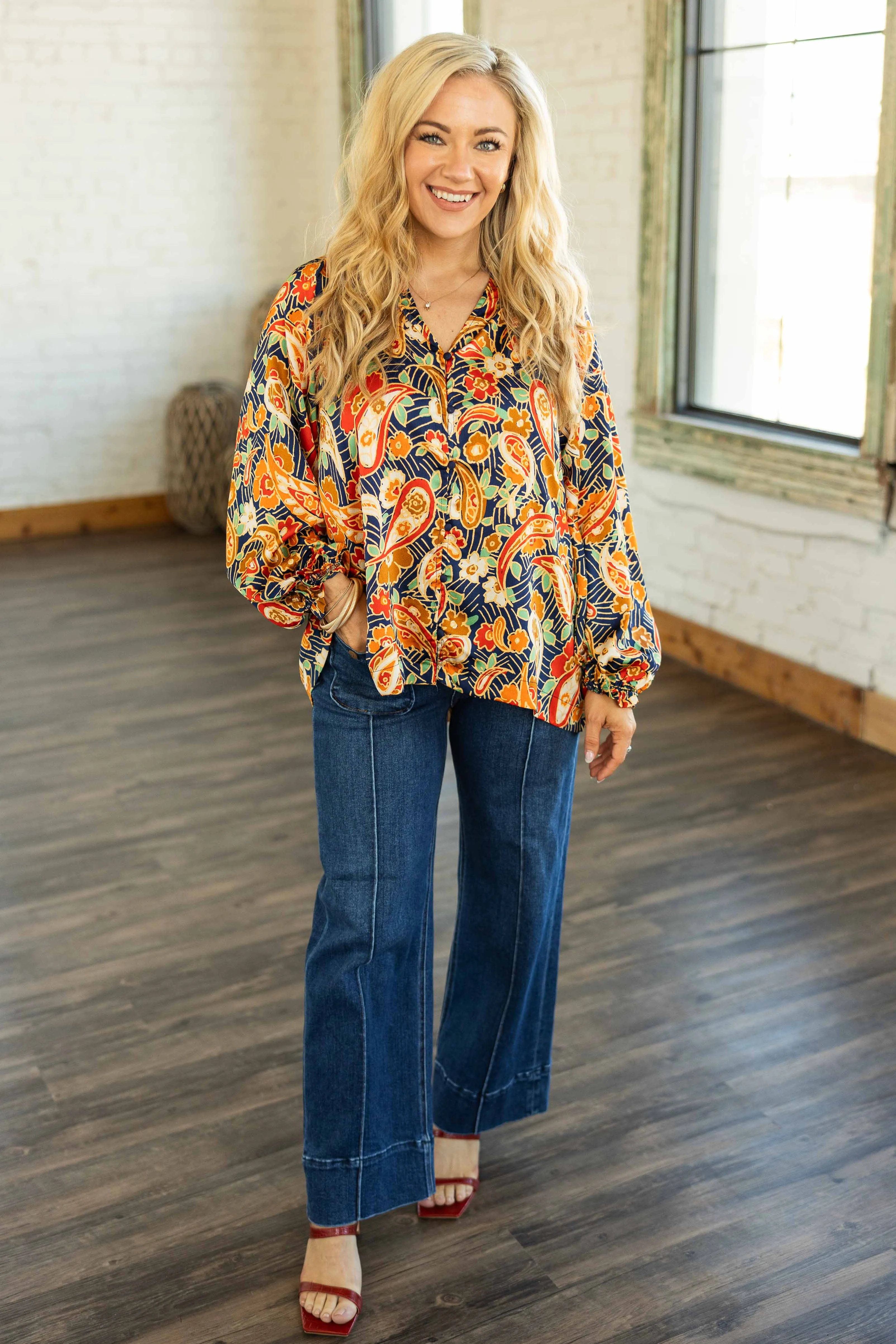 ELLIANNA FLORAL TOP