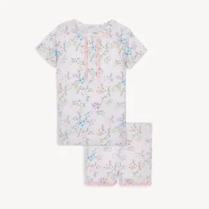 EMILY MODAL RUFFLE SHORT SLEEVE SHORT PAJAMA