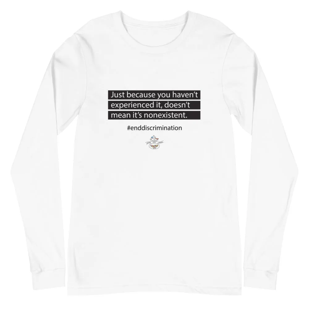End Discrimination Gender Neutral Long Sleeve Tee