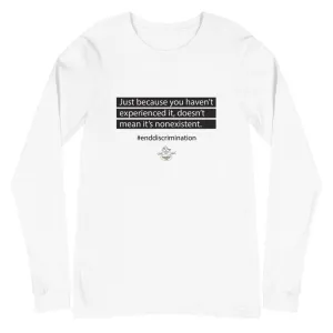 End Discrimination Gender Neutral Long Sleeve Tee