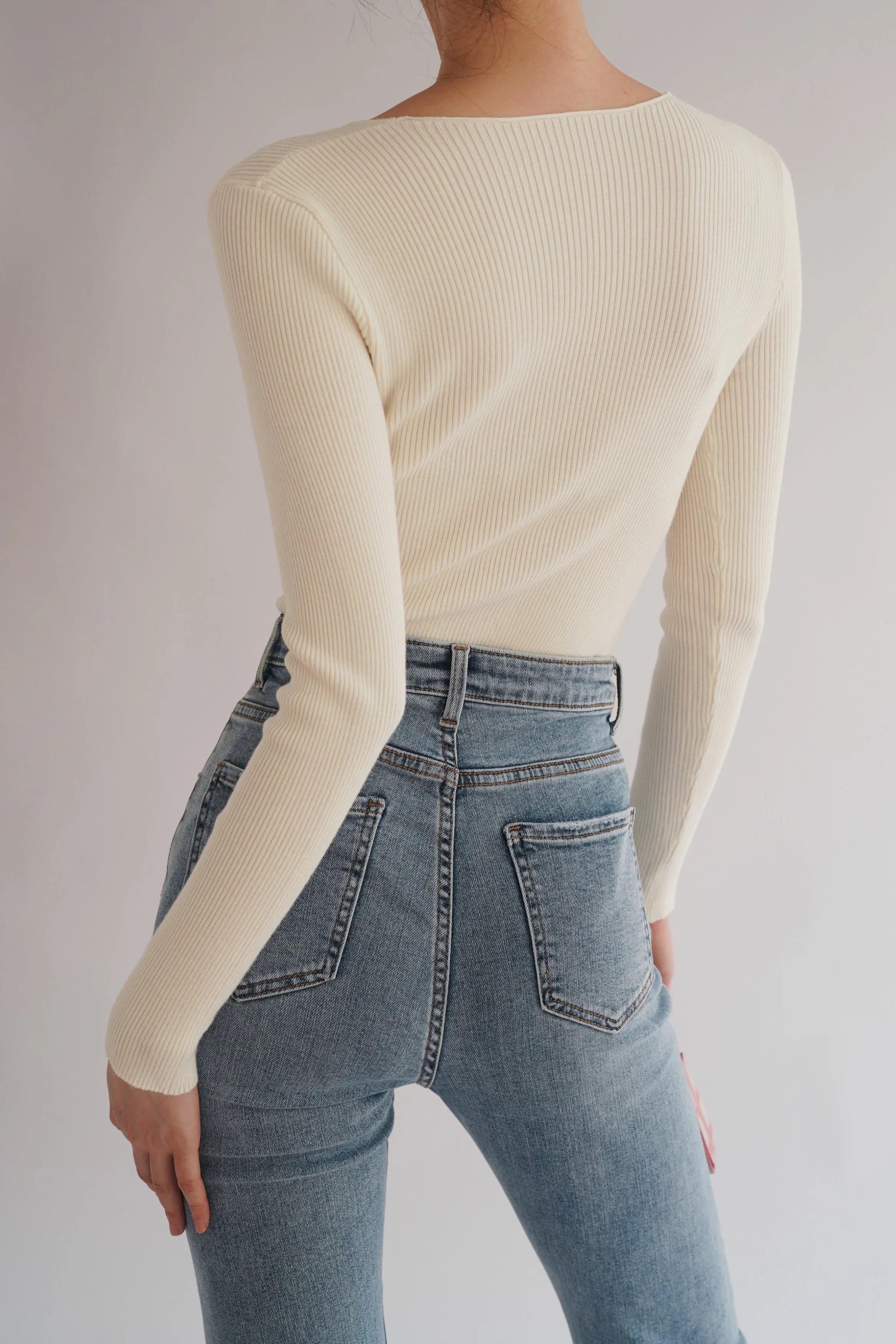 Enya Ribbed Knit Top