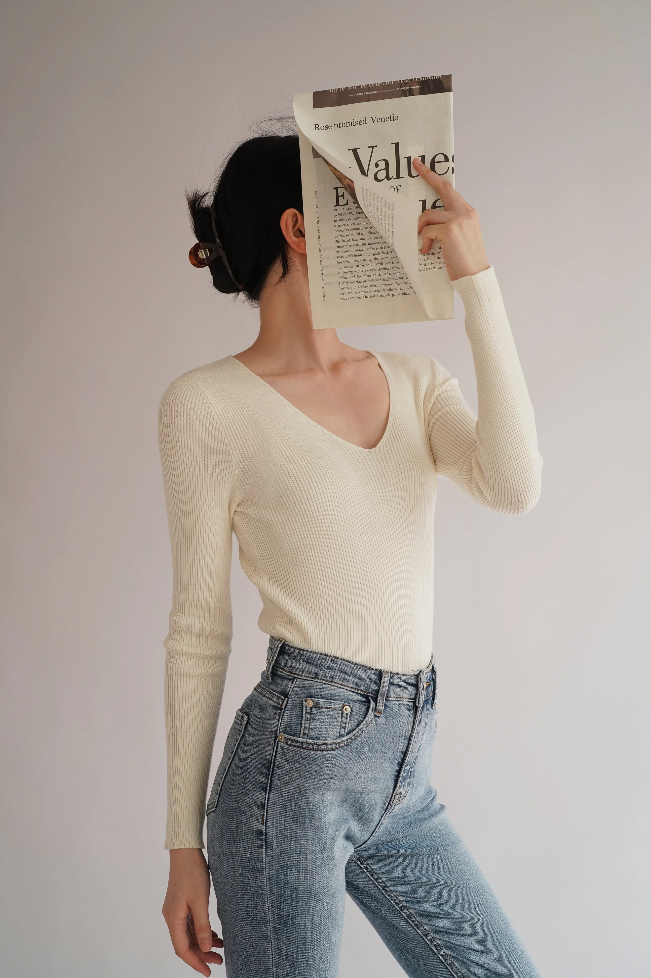 Enya Ribbed Knit Top
