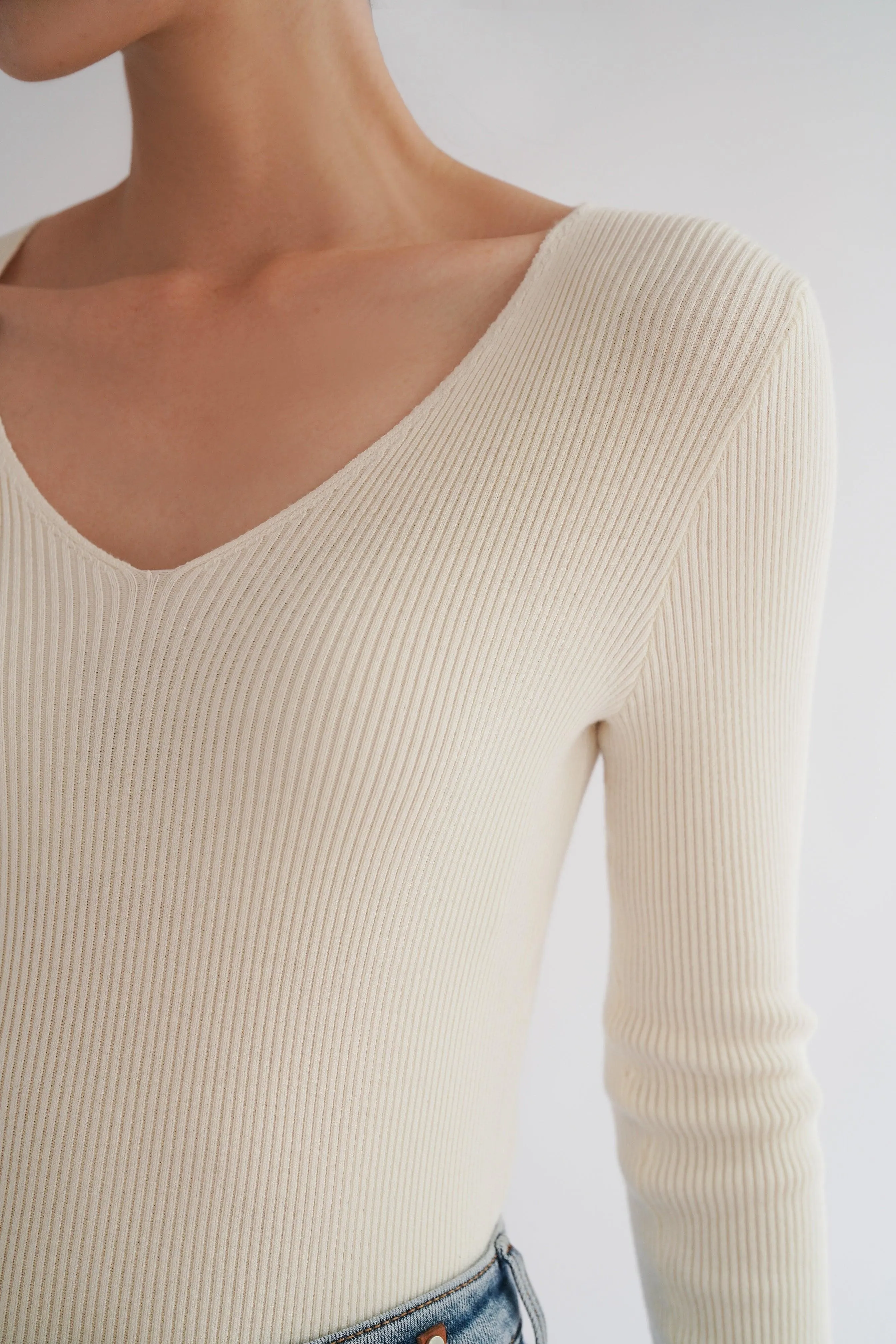 Enya Ribbed Knit Top