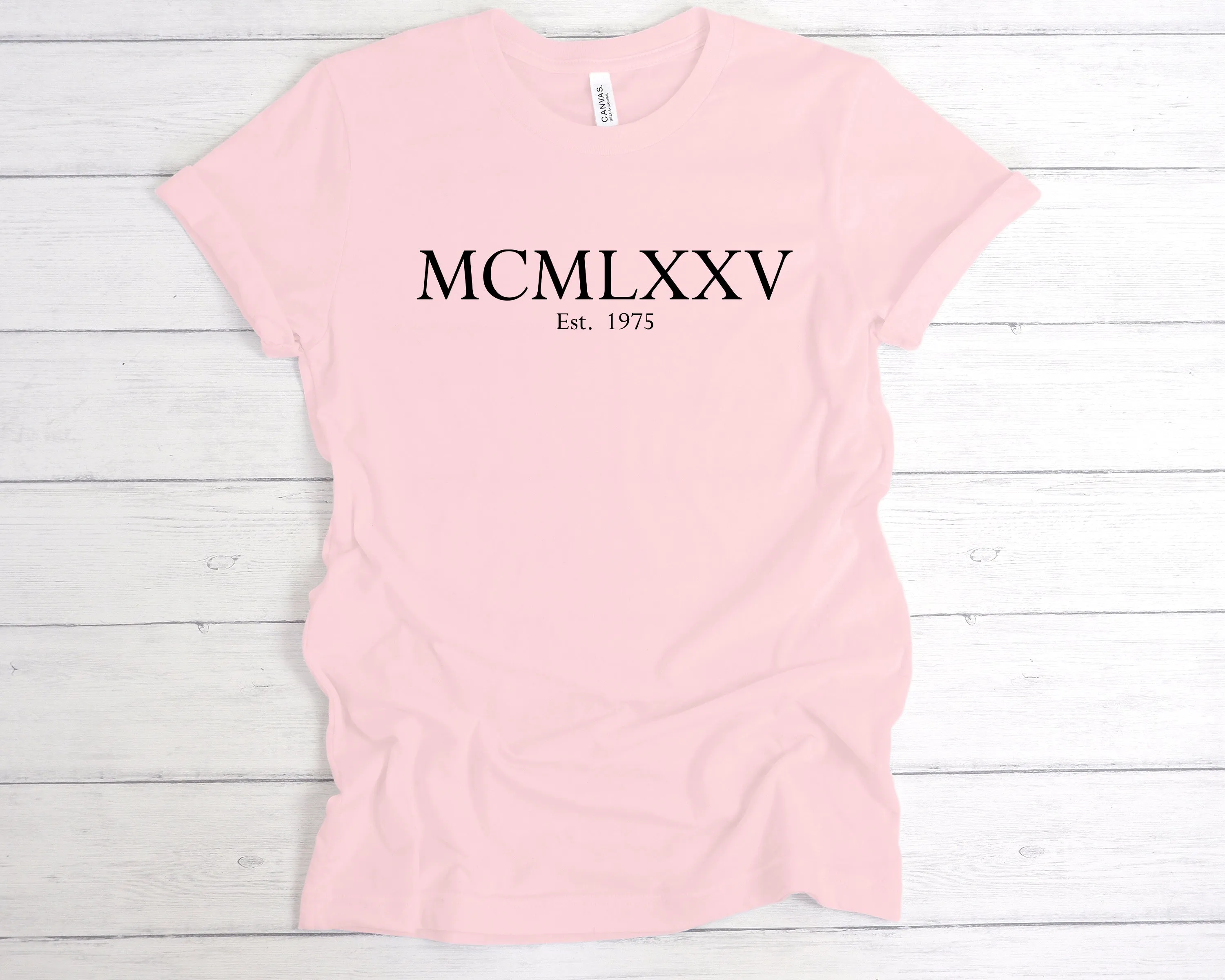 Est 1975 Roman Numerals Birthday T-Shirt