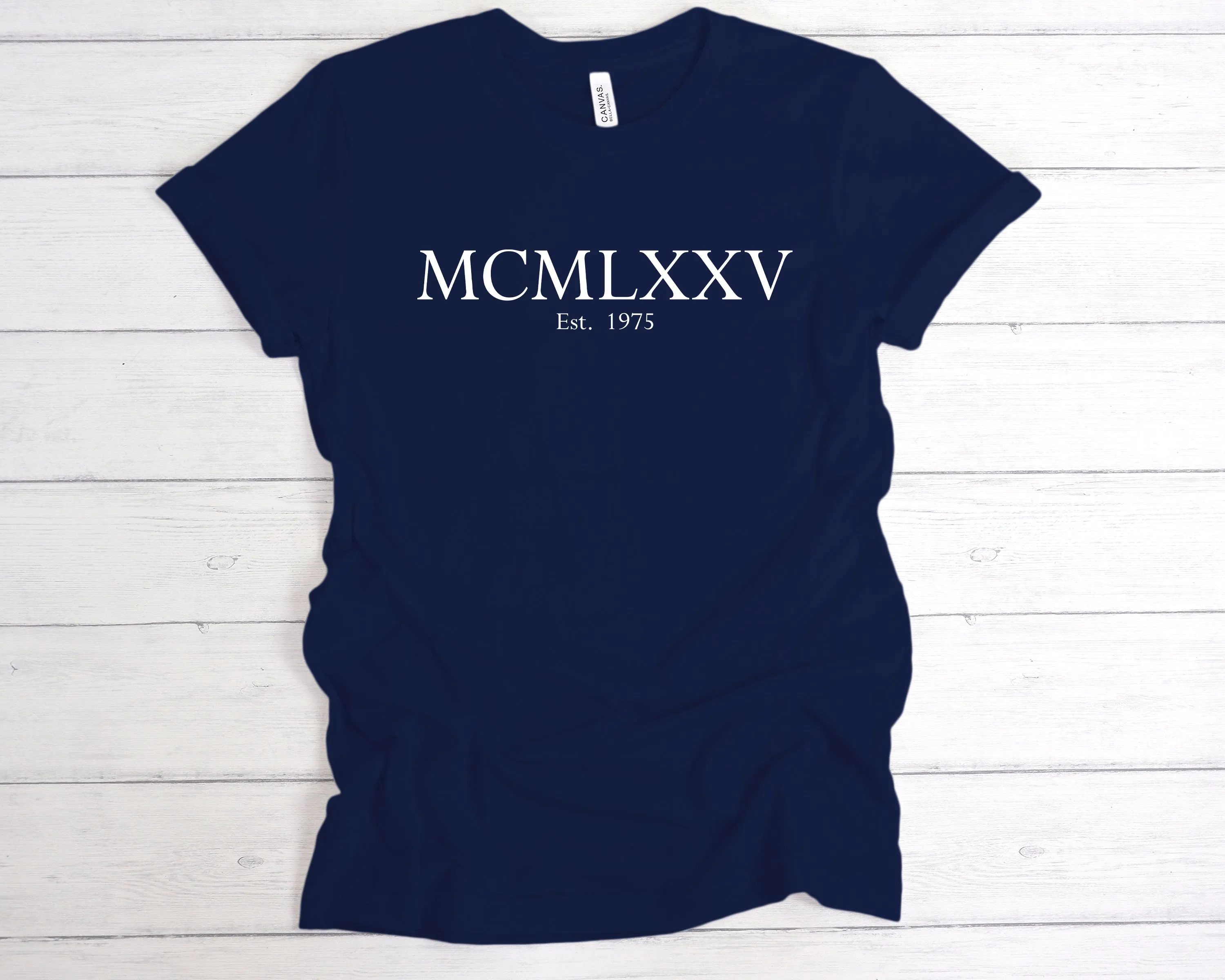 Est 1975 Roman Numerals Birthday T-Shirt