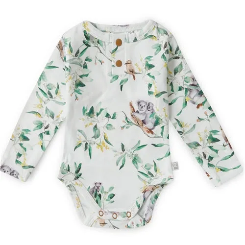 Eucalypt Long  Sleeve Organic Bodysuit