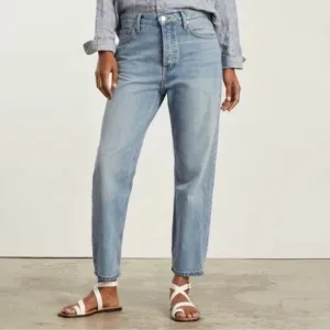EVERLANE NWT The Summer Slouch Jean Straight Leg Soft  Denim Mid-Rise Size 26