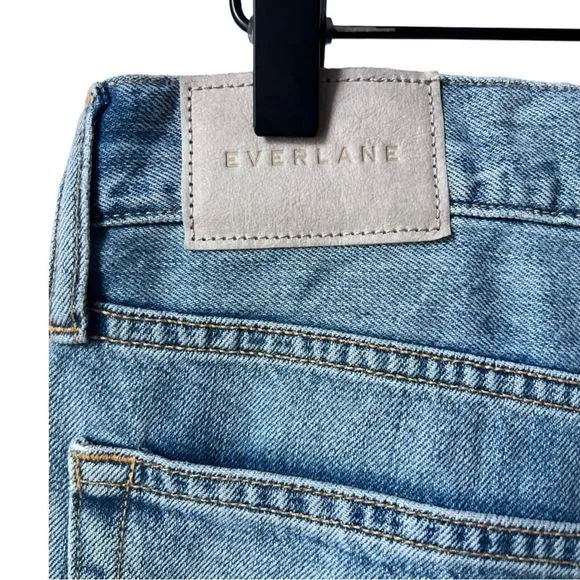 EVERLANE NWT The Summer Slouch Jean Straight Leg Soft  Denim Mid-Rise Size 26