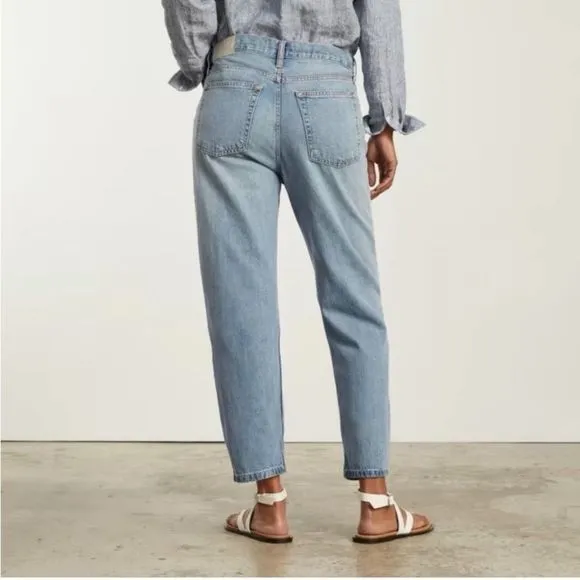 EVERLANE NWT The Summer Slouch Jean Straight Leg Soft  Denim Mid-Rise Size 26