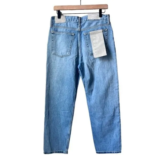 EVERLANE NWT The Summer Slouch Jean Straight Leg Soft  Denim Mid-Rise Size 26