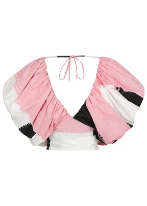 Exaggerated Puff Sleeve Top