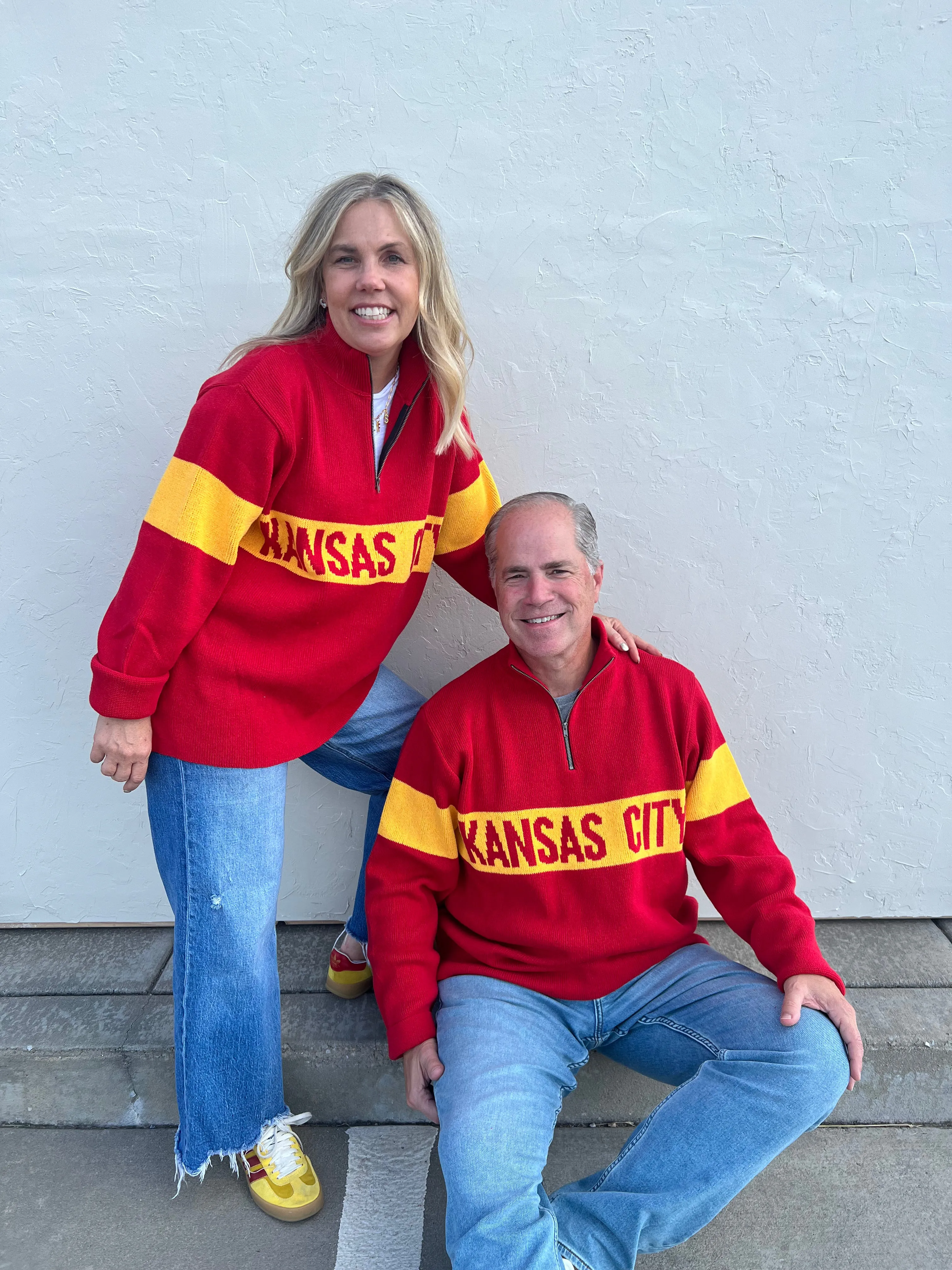 Exclusive Kansas City Quarter Zip Sweater-Unisex