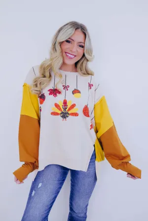 ***Fall I Want Is You Sequin Sweatshirt SAMPLE