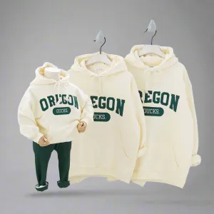 Family Matching Oregon Ducks Hoodies – Cozy Sweatshirts for Parents and Kids
