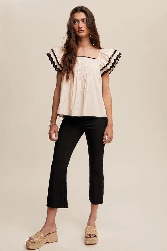 Faraday Pintuck Top