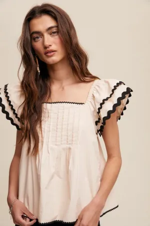 Faraday Pintuck Top