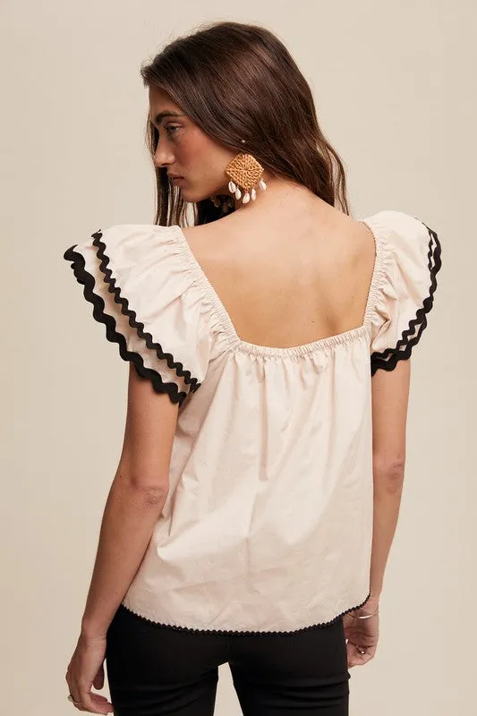 Faraday Pintuck Top
