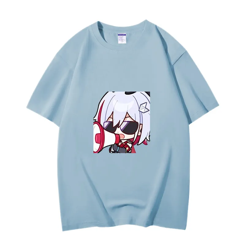 Fashion Anime Honkai Star Rail Guinaifen 230g GSM Hipster Style Oversized Cotton T-shirt