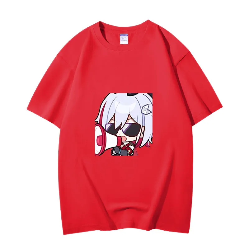 Fashion Anime Honkai Star Rail Guinaifen 230g GSM Hipster Style Oversized Cotton T-shirt