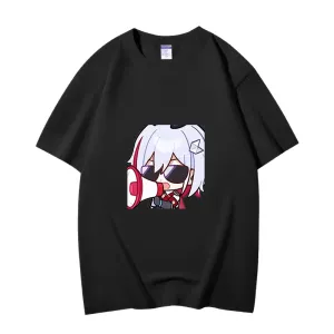 Fashion Anime Honkai Star Rail Guinaifen 230g GSM Hipster Style Oversized Cotton T-shirt
