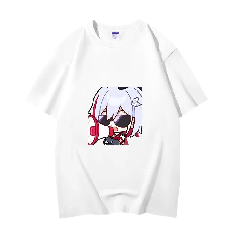 Fashion Anime Honkai Star Rail Guinaifen 230g GSM Hipster Style Oversized Cotton T-shirt