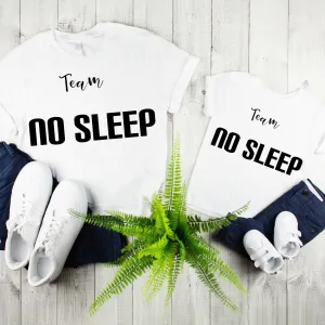 Father and Son Matching Shirts, Father Daughter Matching, Team No Sleep Dad and Baby Tee,Father Son Matching Shirts, Matching Family Shirt