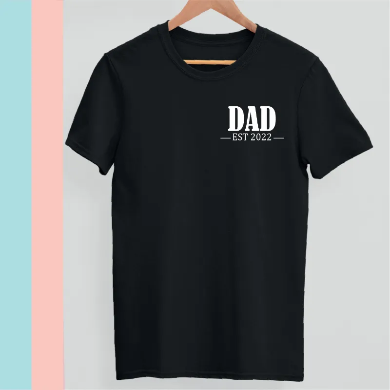 Father's Day T Shirt DAD Established 2023