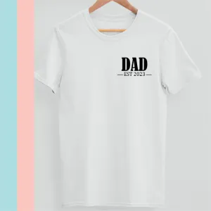 Father's Day T Shirt DAD Established 2023