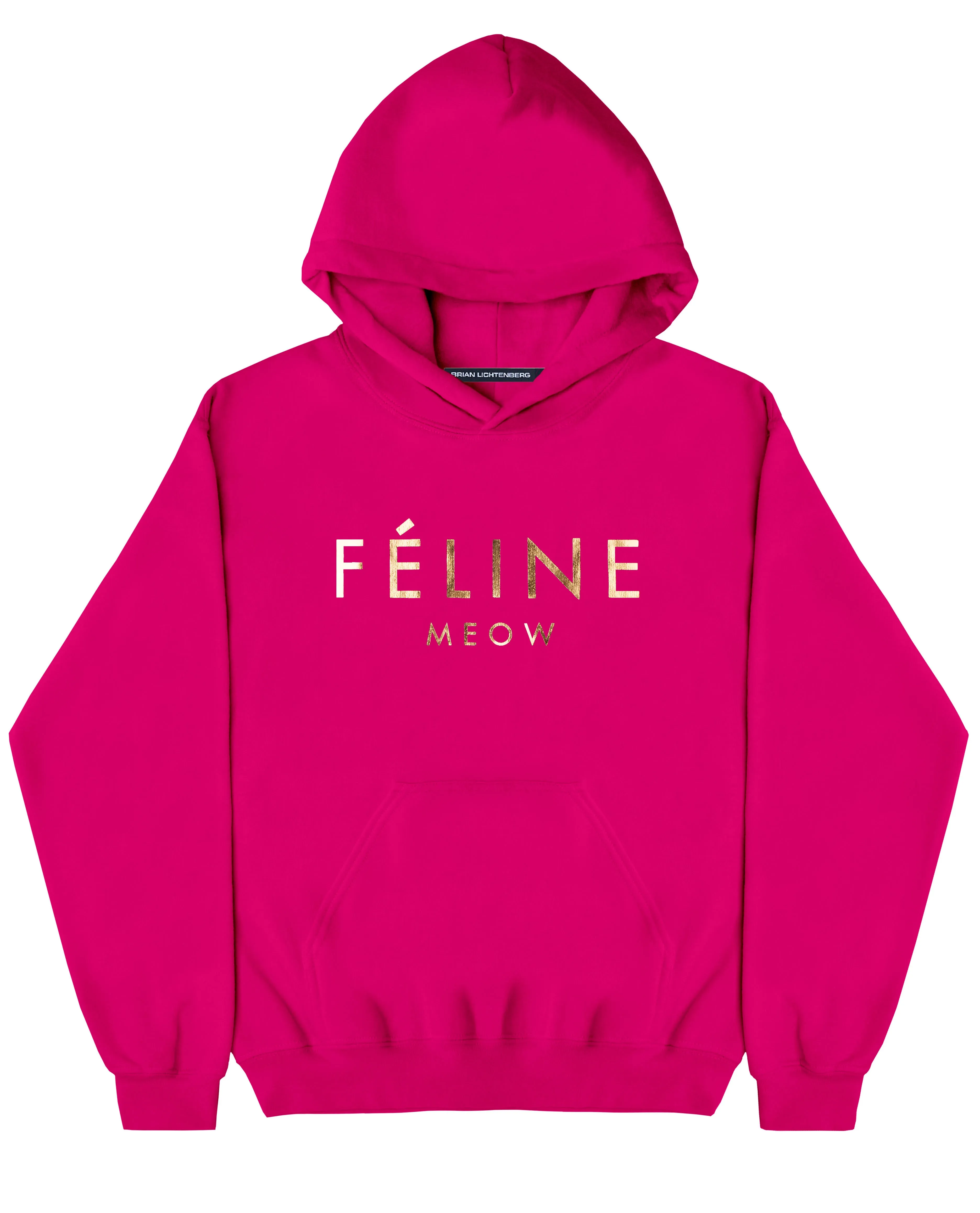 FELINE GOLD FOIL HOODIE