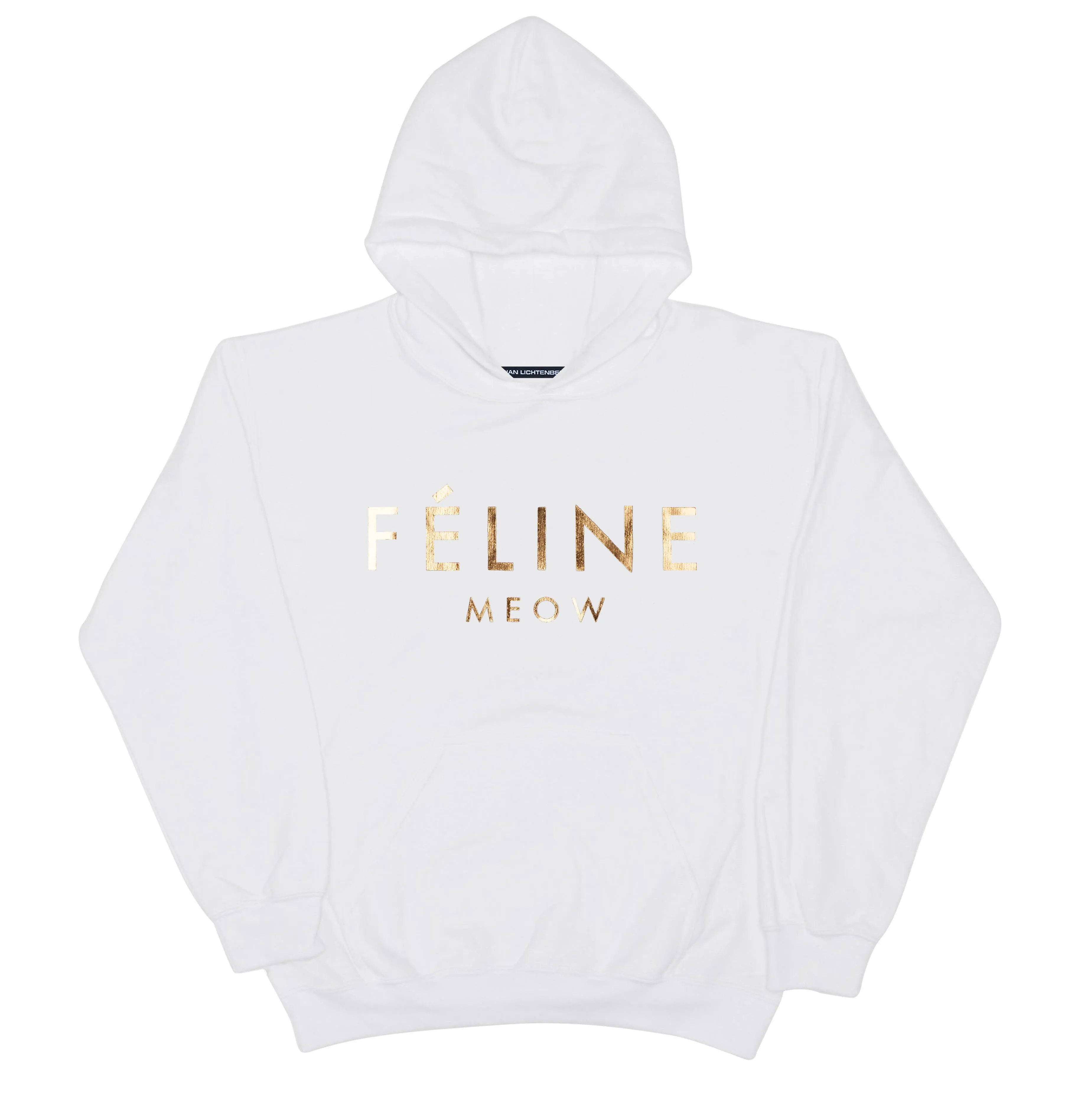 FELINE GOLD FOIL HOODIE