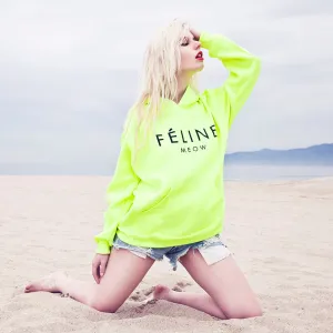 FELINE NEON HOODIE