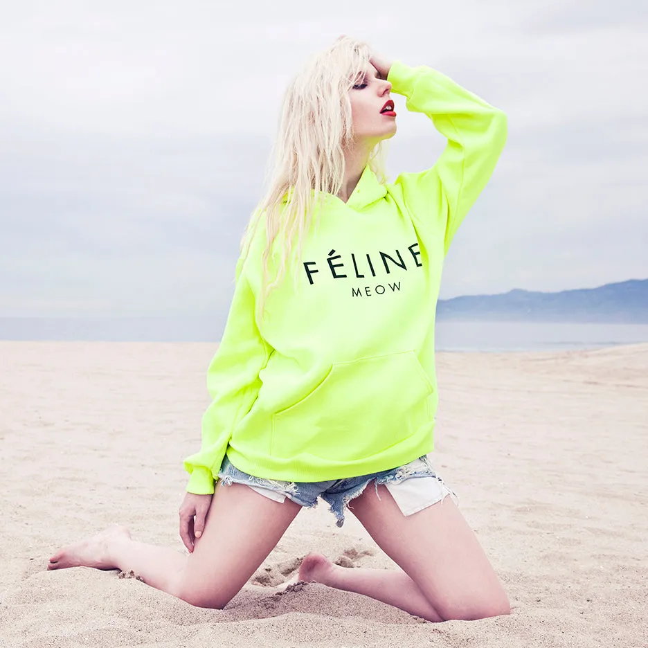FELINE NEON HOODIE