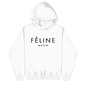 FELINE WHITE HOODIE