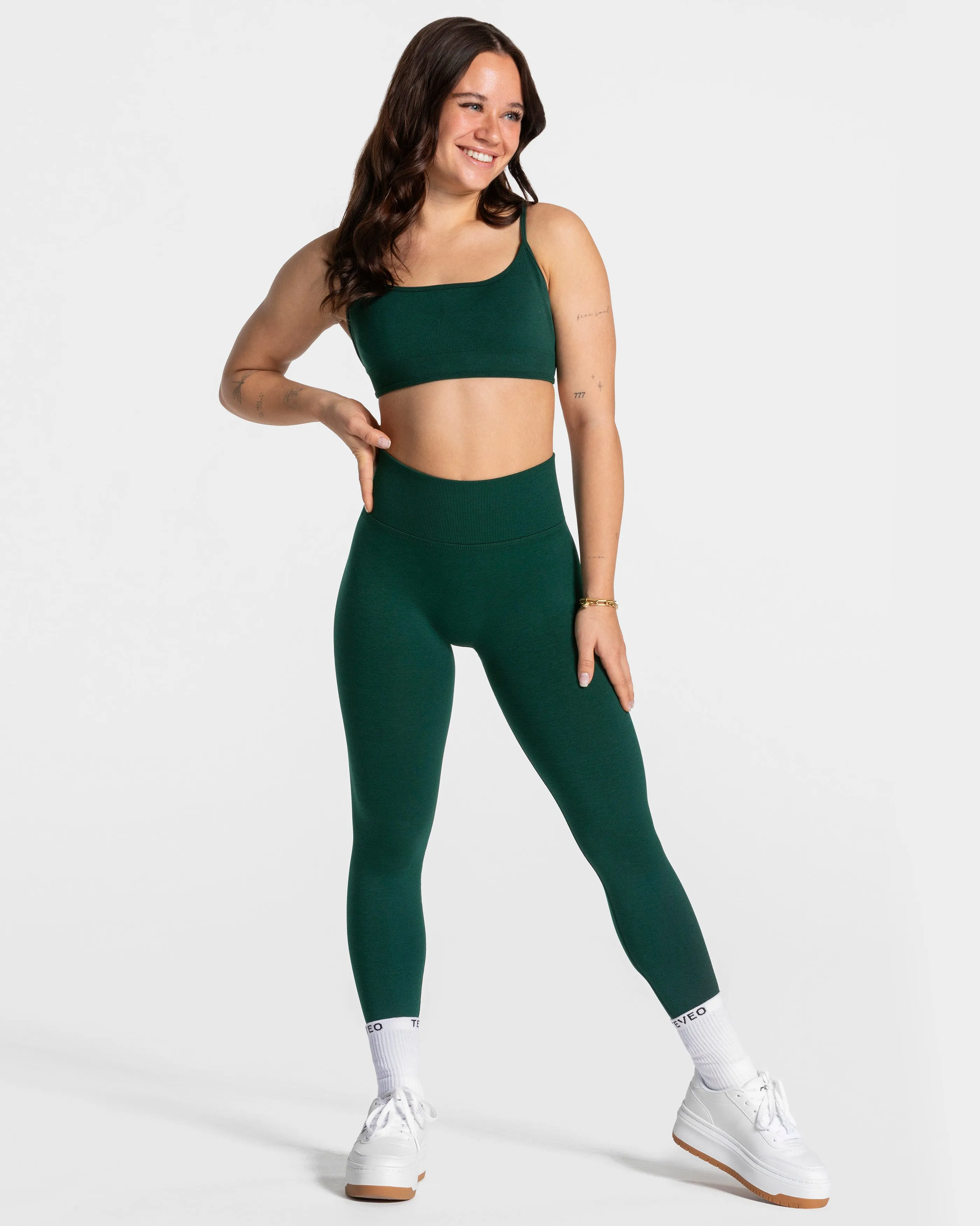 Femme Backless Bh "Dunkelgrün"