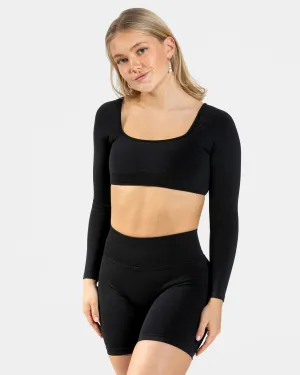 Femme Backless Longsleeve "Schwarz"