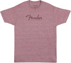 Fender Spaghetti Logo T-Shirt, Wine, Medium