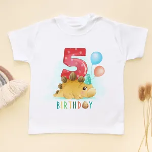 Fifth Birthday Dino T Shirt
