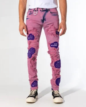 FILL THE VOID DENIM (GRAPE WASH/PATCHWORK)