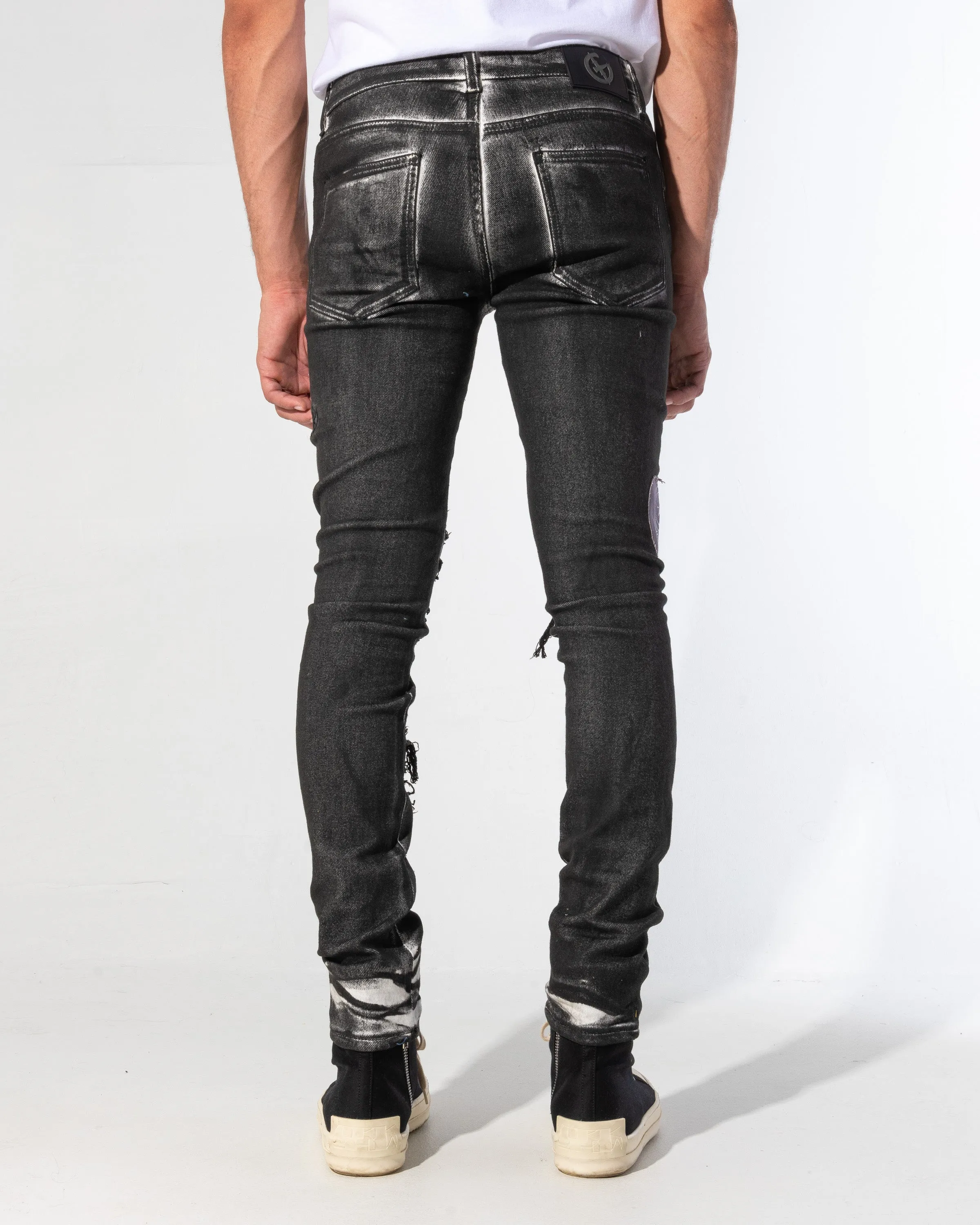 FILL THE VOID DENIM (ONYX WASH/PATCHWORK)