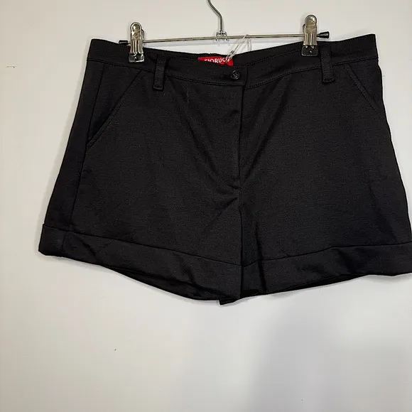 Fiorucci Black High-Rise Tailored Shorts Size IT 44 / US 30 | Made in Italy